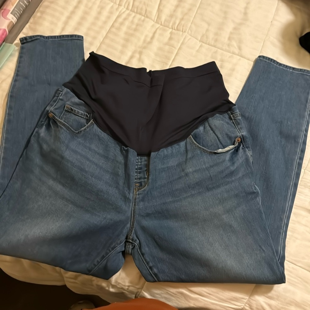 Full panel maternity jeans